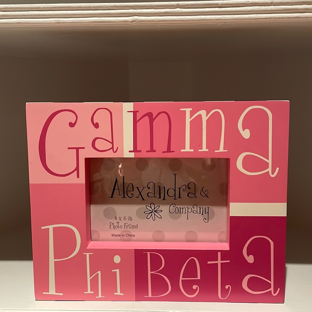 Gamma Phi Beta 4 x 6” photo frame
